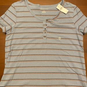 Nwt American eagle shirt sleeve rubbed top size large